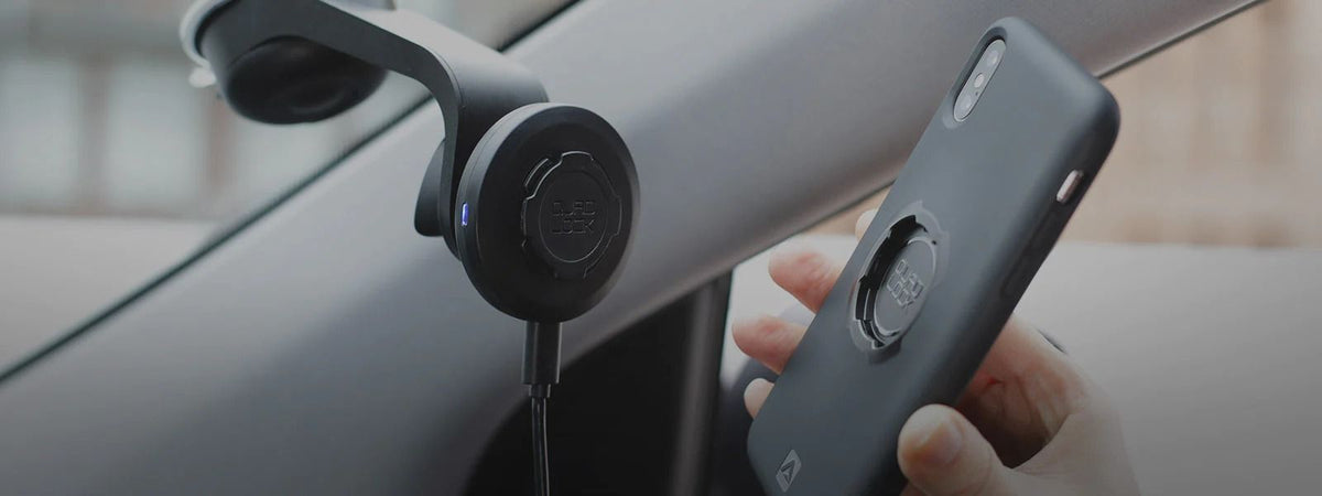 アクセサリー Quadlock USB Wireless Charger HEAD Quad Lock 360 Head - USB Weatherproof Wireless Charging Head