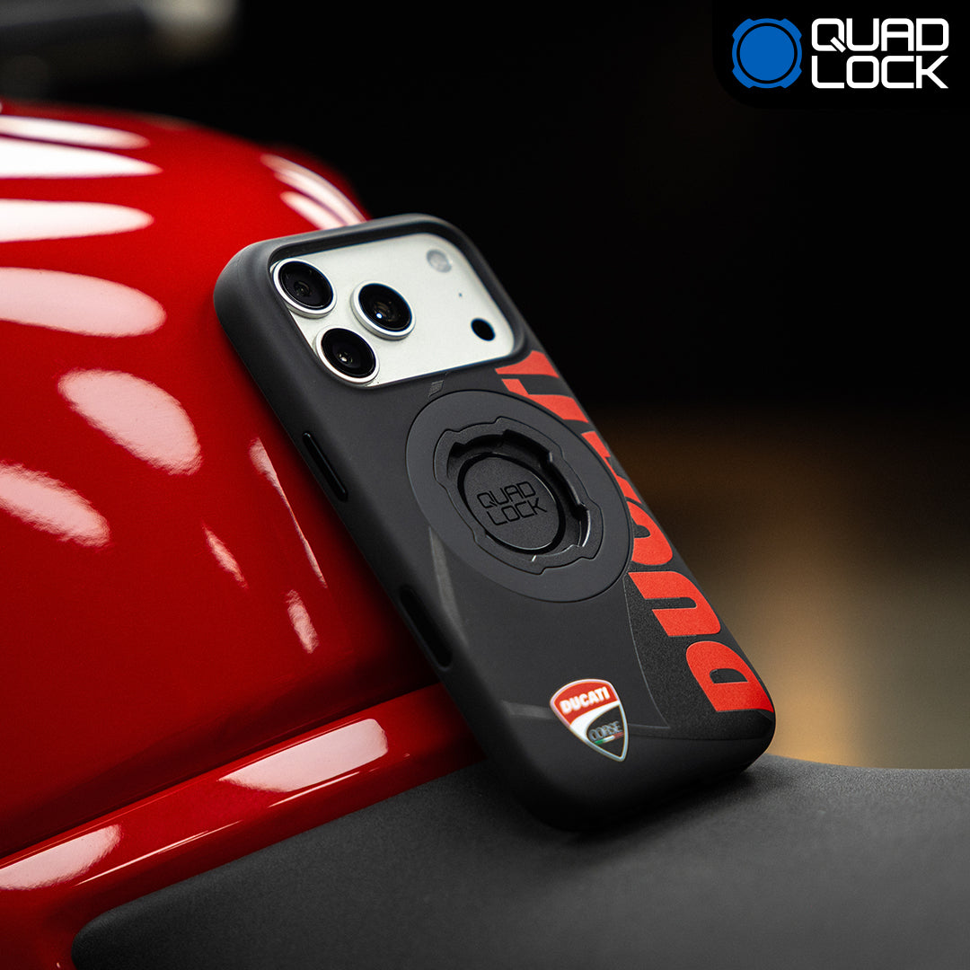 Quad Lock iPhone 16 Ducati 限定ケース ガラスフィルム MAG Cases - Ducati Corse Edition - Quad Lock® USA - Official Store