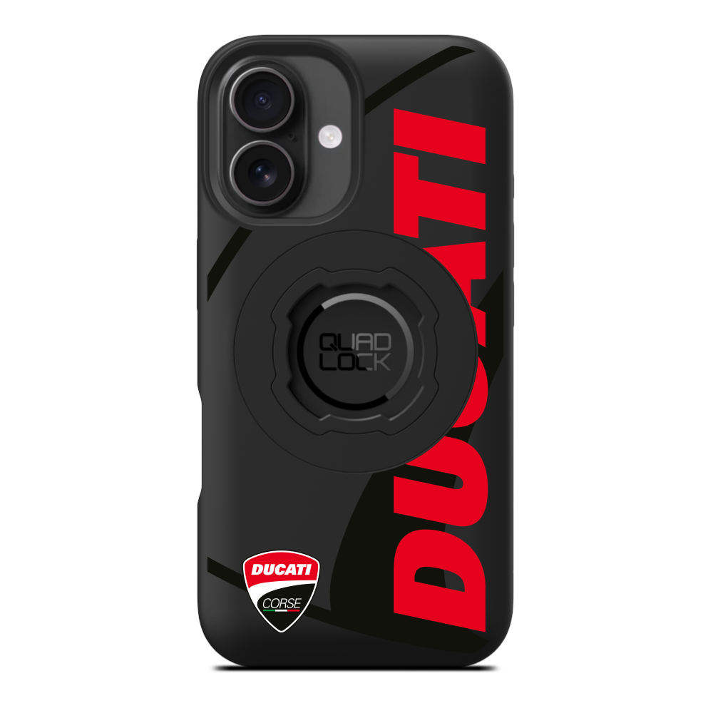 Quad Lock iPhone 16 Ducati 限定ケース ガラスフィルム MAG Cases - Ducati Corse Edition - Quad Lock® USA - Official Store