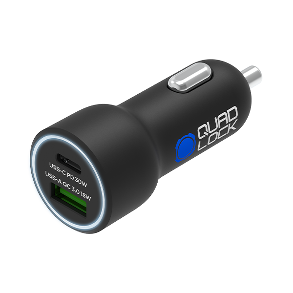 Quad Lock 360 Accessory - Dual USB 12V Car Charger - Quad Lock