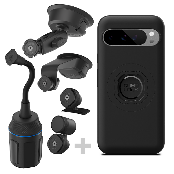 QUAD LOCK (ブラック) Amazon.com: Quad Lock Motorcycle Handlebar Clamp Bolt Mount