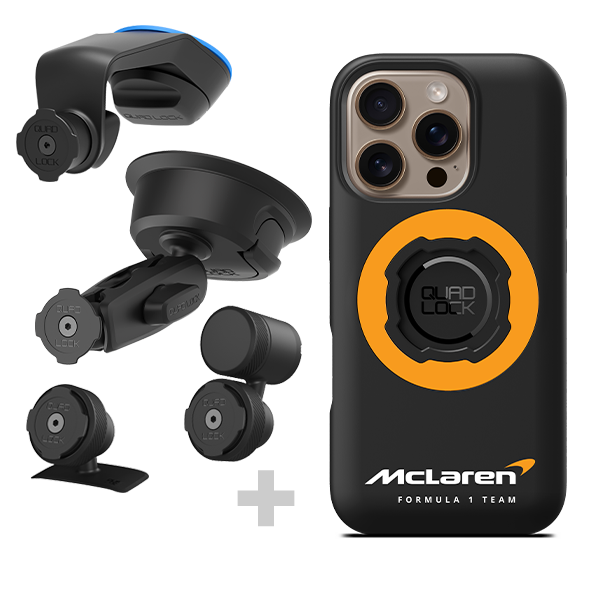 Quad Lock MAG-hoes voor iPhone 17 - Officiële McLaren-editie Quad Lock MAG-hoes voor iPhone 17 - Officiële McLaren-editie